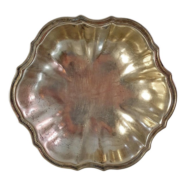 Vintage Neoclassical Style Handmade Bronze Bowl, Italy, 1970s For Sale