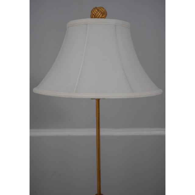 Pair Modern Design Gold Finish Floor Lamps Chairish