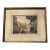 Vintage European Street Scene Etching, Signed, Framed For Sale