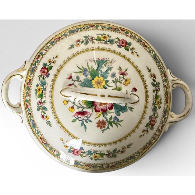 Vintage Coalport Ming Rose Bone China Dinnerware Set - 93 Pieces For Sale - Image 11 of 18