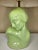1920s Green Glazed Art Deco Bust With Shade. For Sale - Image 5 of 6