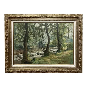 Antique Framed Oil Painting on Canvas by Jean Matthieu Jamsin (1882-1965)