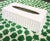 Vintage White Plastic Faux Bamboo Tissue Box Cover Holder For Sale - Image 4 of 4