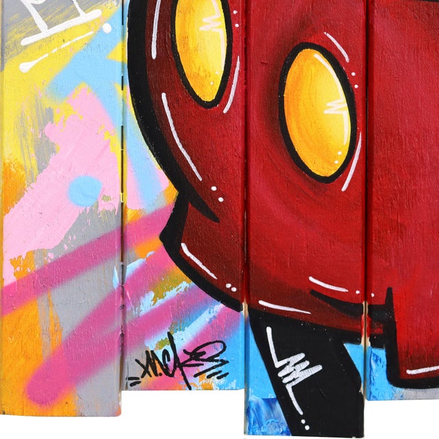 2020s Og Mickey - Vibrant Colorful Pop Art Painting Original Artwork by Naguy Claude For Sale - Image 5 of 10