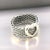 1990s Tiffany & Co Estate Somerset Heart Ring Size 5.5 Sterling Silver 6.5 mm For Sale In New York - Image 6 of 10