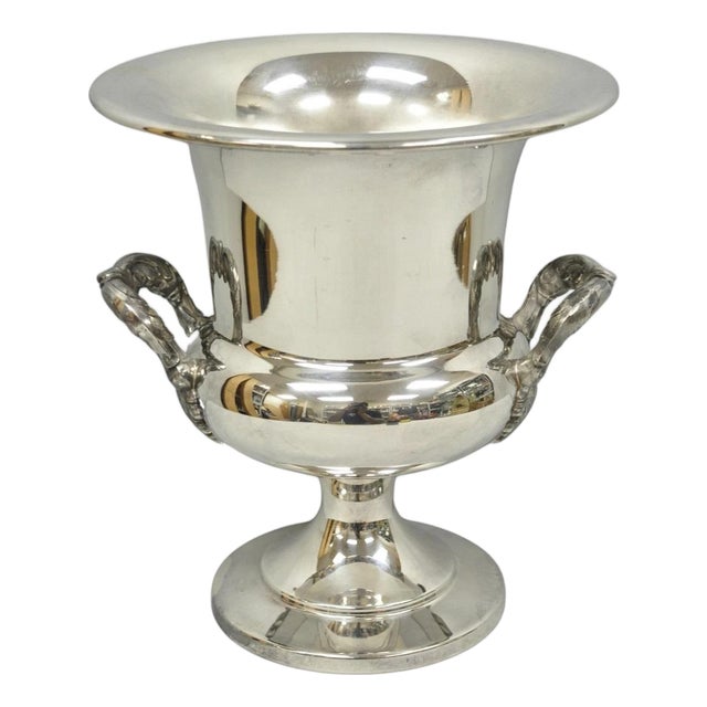 Vintage Poole Regency Silver Plated Trophy Cup Urn Champagne Chiller Ice Bucket For Sale