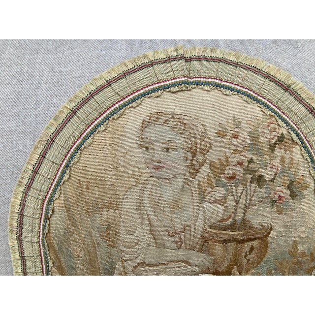 19th Century Aubusson Tapestry Pillows - a Pair For Sale In Philadelphia - Image 6 of 9