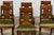 French Set of 10 Mid-19th Century French Directoire Walnut Dining Chairs in Olive Green For Sale - Image 3 of 18