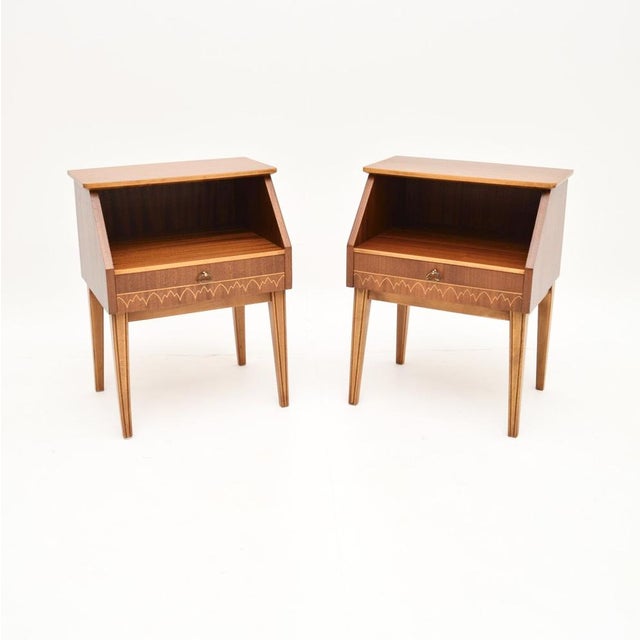 Vintage Swedish Bedside Cabinets, 1950s, Set of 2 For Sale - Image 11 of 11