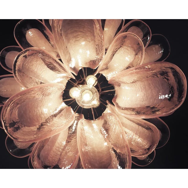Vintage Italian Glass Chandelier, 1984 For Sale - Image 9 of 10