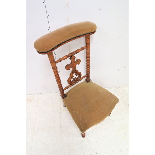 1890s Antique French Prayer Chair Prie Dieu Chairish