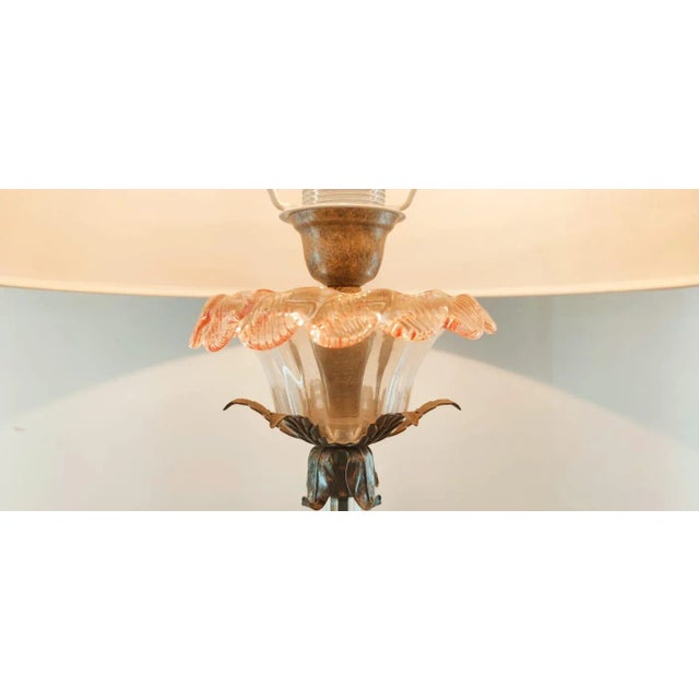 Murano Glass Lamp For Sale - Image 4 of 11