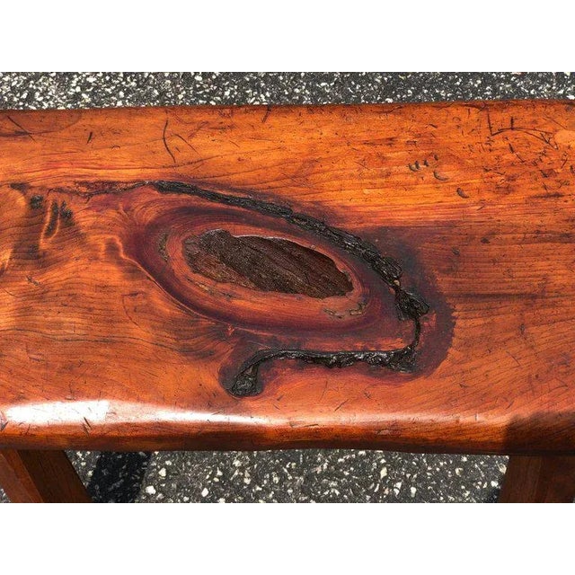 1960s Mid-Century Modern Live Edge Bench or Table For Sale - Image 5 of 12