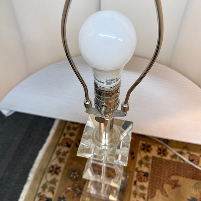 Ethan Allen Crystal Table Lamps, Pair For Sale - Image 11 of 14