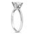14K White Gold 1.0 Cttw Princess Lab-Grown Diamond Solitaire Engagement Ring (F-G Color, VS1-VS2 Clarity) - Ring Size 5 For Sale - Image 4 of 6