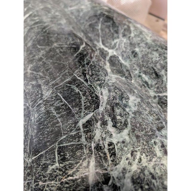 Arizona Green Marble Table from Pure White Lines For Sale - Image 4 of 5