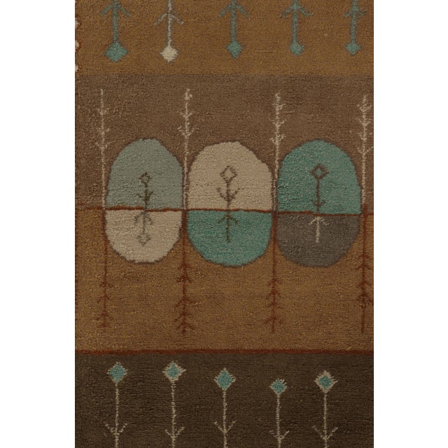 Traditional Vintage Scandinavian Folk Art Flatweave With Linear Geometry - Rug & Kilim For Sale - Image 3 of 10