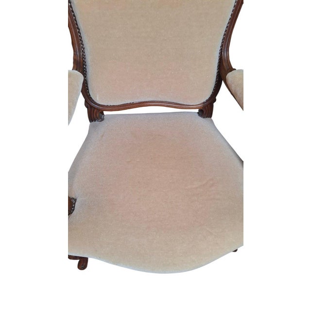 Beige Louis XV Armchairs, Set of 2 For Sale - Image 8 of 11