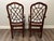 Brown Late 20th Century Chinese Chippendale Chinoiserie Fretwork Arm Chairs by Hickory Chair Furniture Company - a Pair For Sale - Image 8 of 12