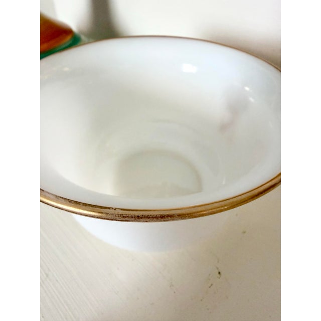 French Opaline Finger Bowl With Napoleonic Imperial Cipher Reproduction For Sale In New Orleans - Image 6 of 6