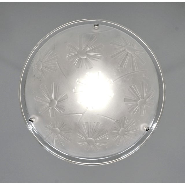1930s French Art Deco Pendant Light by Degue 1930 France - 2 Available For Sale - Image 5 of 11