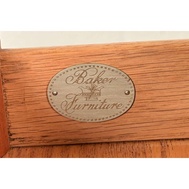 Baker Furniture Federal Inlaid Mahogany Tea Table or Occasional Side Table For Sale - Image 9 of 14