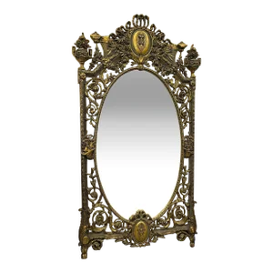 French Style Gold Floor Mirror Wall Mirror