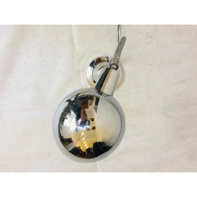 Mid-Century Chrome Table Lamp For Sale - Image 4 of 7