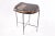 Contemporary Living Edge Petrified Wood Top W Iron Stand Accent Table or Side Table 50 For Sale - Image 3 of 5