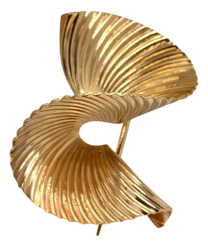 The 55th Street: Yellow Gold Tiffany and Company Signed Brooch