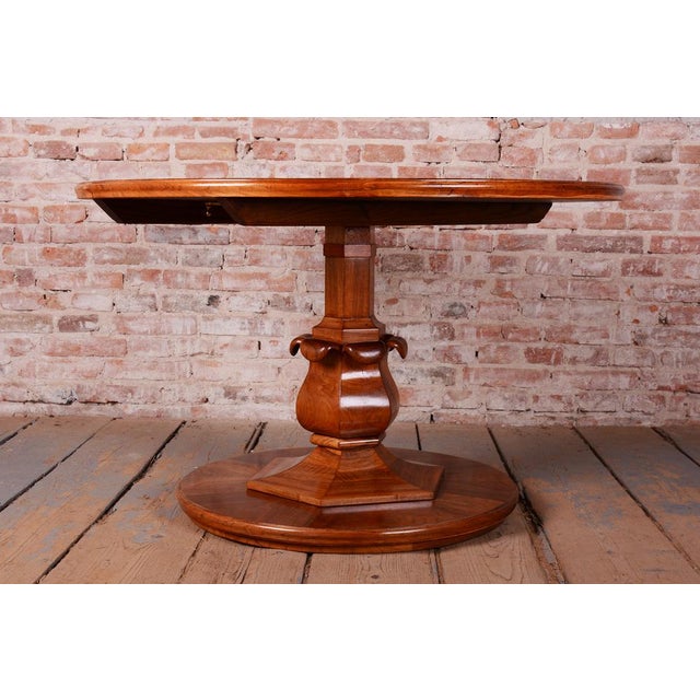Biedermeier Walnut Dining Table, Austria, 1820s For Sale - Image 4 of 13