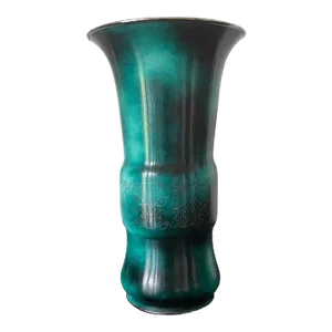 1920s Japanese Cloisonne Vase with Silver Inlays by Ando Jubei