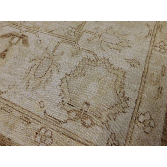 Brown Handmade Room Size Zero Cut Pile Rug. 8'1"x 10' For Sale - Image 8 of 18