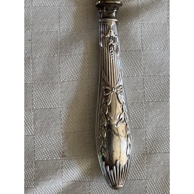 Late 19th Century Sterling Silver Handled Fruit or Dessert Knives - Set of 6 For Sale - Image 10 of 13