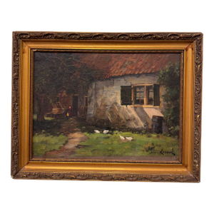Late 19th Century French Oil on Canvas