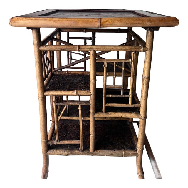Chinoiserie Bamboo Aesthetic Movement Table For Sale