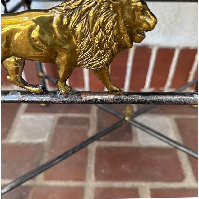 Wood 1980s Maitland Smith Box on Stand Side Table With Lions For Sale - Image 7 of 10