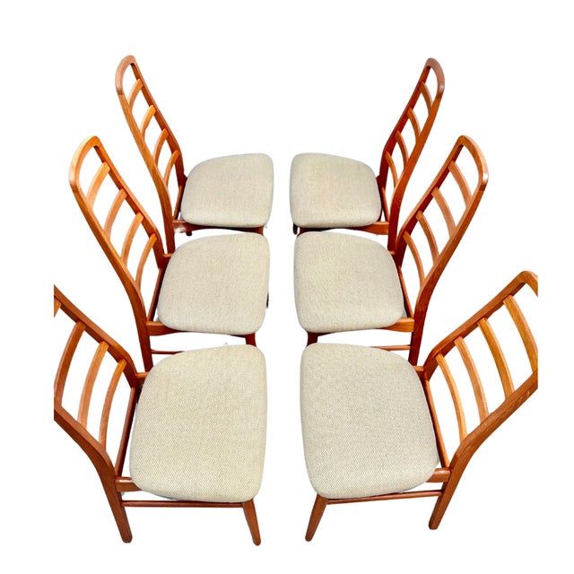 1960s Mid-Century Danish Teak Dining Chairs attributed to Art Furn, Denmark, 1960s, Set of 6 For Sale - Image 5 of 7