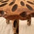 Vintage Brutalist Hand Carved Tripod Milking Stool For Sale - Image 4 of 12