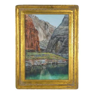 P. A. Peggy Jones "Beyond the Rainbow" Pastel Landscape Painting Signed