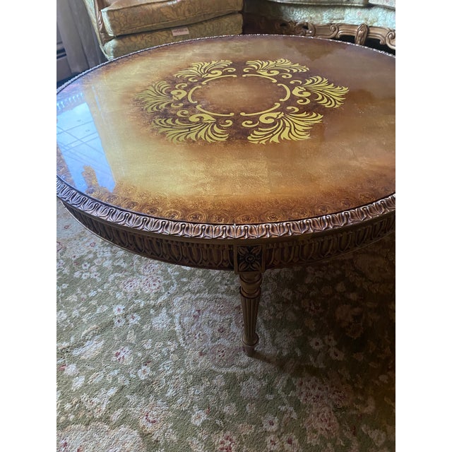 1990s 1990s Rococo Style Coffee Table and Side Table For Sale - Image 5 of 6