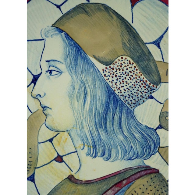 Large Ceramic Plate by Enzo Remigi for Gualdo Tadino, Italy, 1940s For Sale - Image 16 of 18