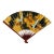 Stunning 70 Inch Vintage Chinese Hand Painted Gilt Wall Fan Cranes and Pine Motif For Sale