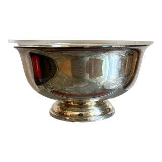 Reed and Barton 5”’ Silverplate Paul Revere Bowl With Liner For Sale