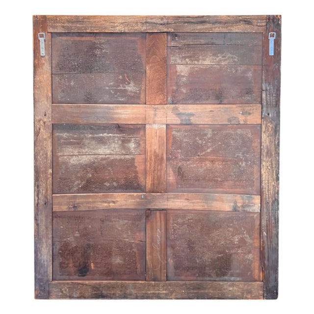 Early 19th Century French Wall Mirror with Reeded Frame & Mercury Glass For Sale - Image 4 of 5