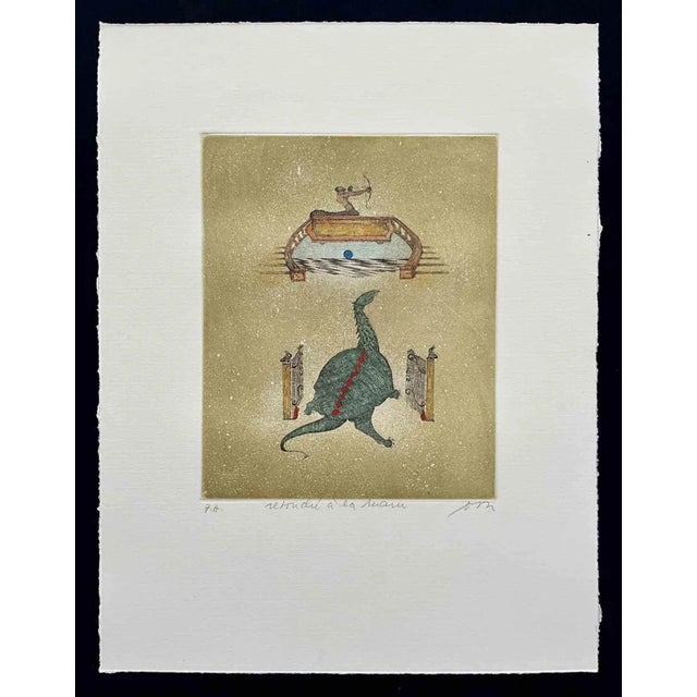 Ossi Czinner, Untitled, Etching, 1990 For Sale