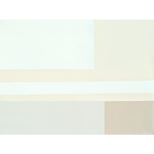 Textile Holland Geibe l"My Ducks Are Definitely Not in a Row" Contemporary Neutral Toned Abstract, 2023 For Sale - Image 7 of 11