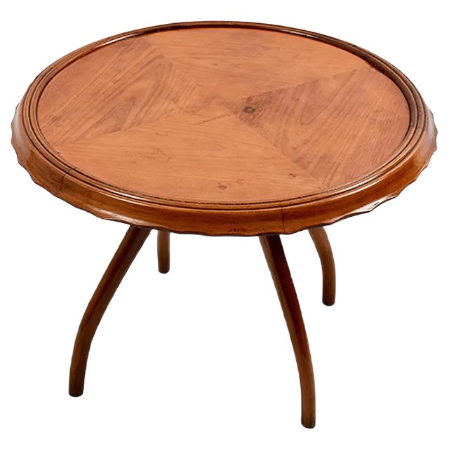 Vintage Cherry Side Table by Osvaldo Borsani, 1940s For Sale