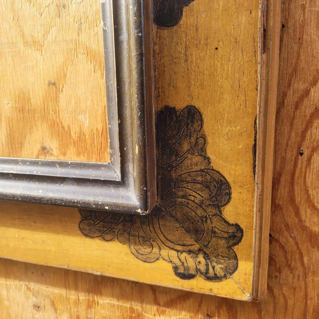 Goldenrod Italian Lacquered Wooden Frame, 1800s For Sale - Image 8 of 14