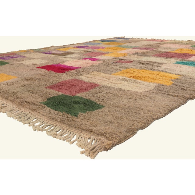22079 Contemporary Beni Mrirt Moroccan Rug, 09'03 x 11'07. The Artisan's Palette: A Contemporary Beni Mrirt Moroccan...